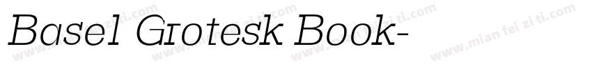 Basel Grotesk Book字体转换